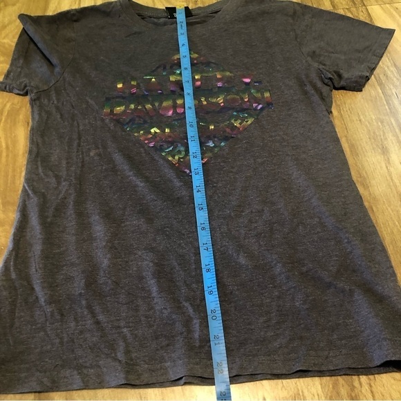 Harley Davidson Rainbow Laconia New Hampshire Grey Tshirt Womens Size Small - Picture 6 of 9